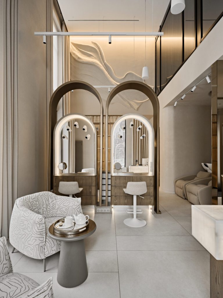 Коммерческий интерьер. Салон красоты-SOLMEA. Дизайн-студия REDI.